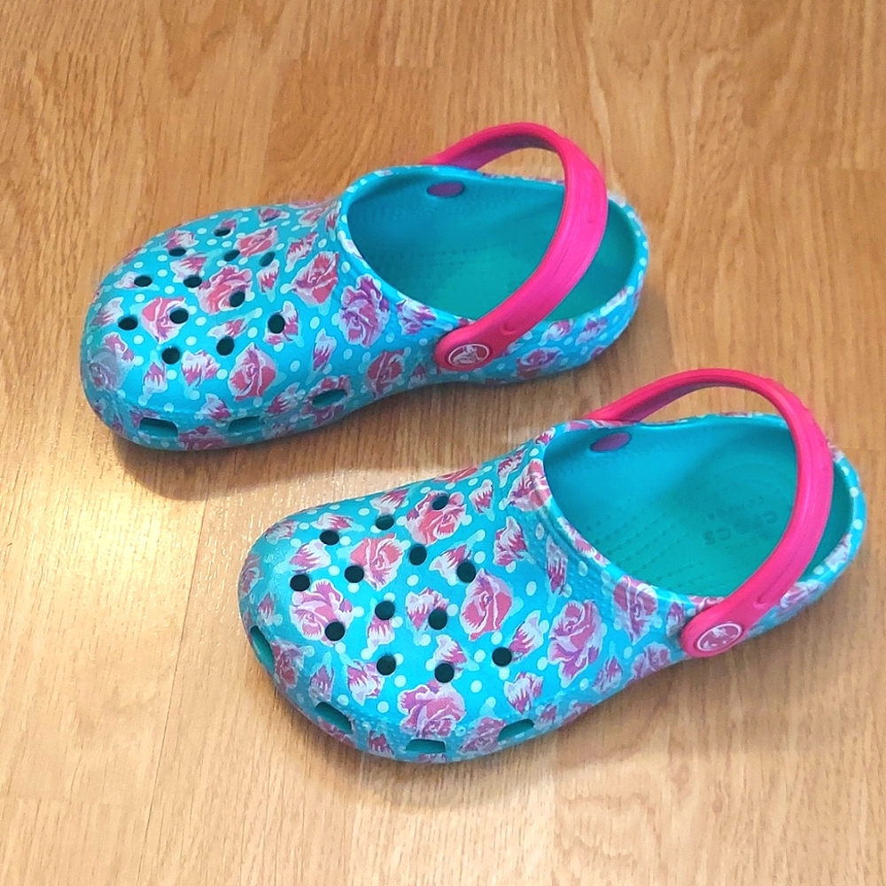Floral Crocs